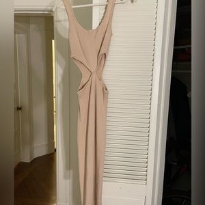 Isalis knit dress with waist cut outs